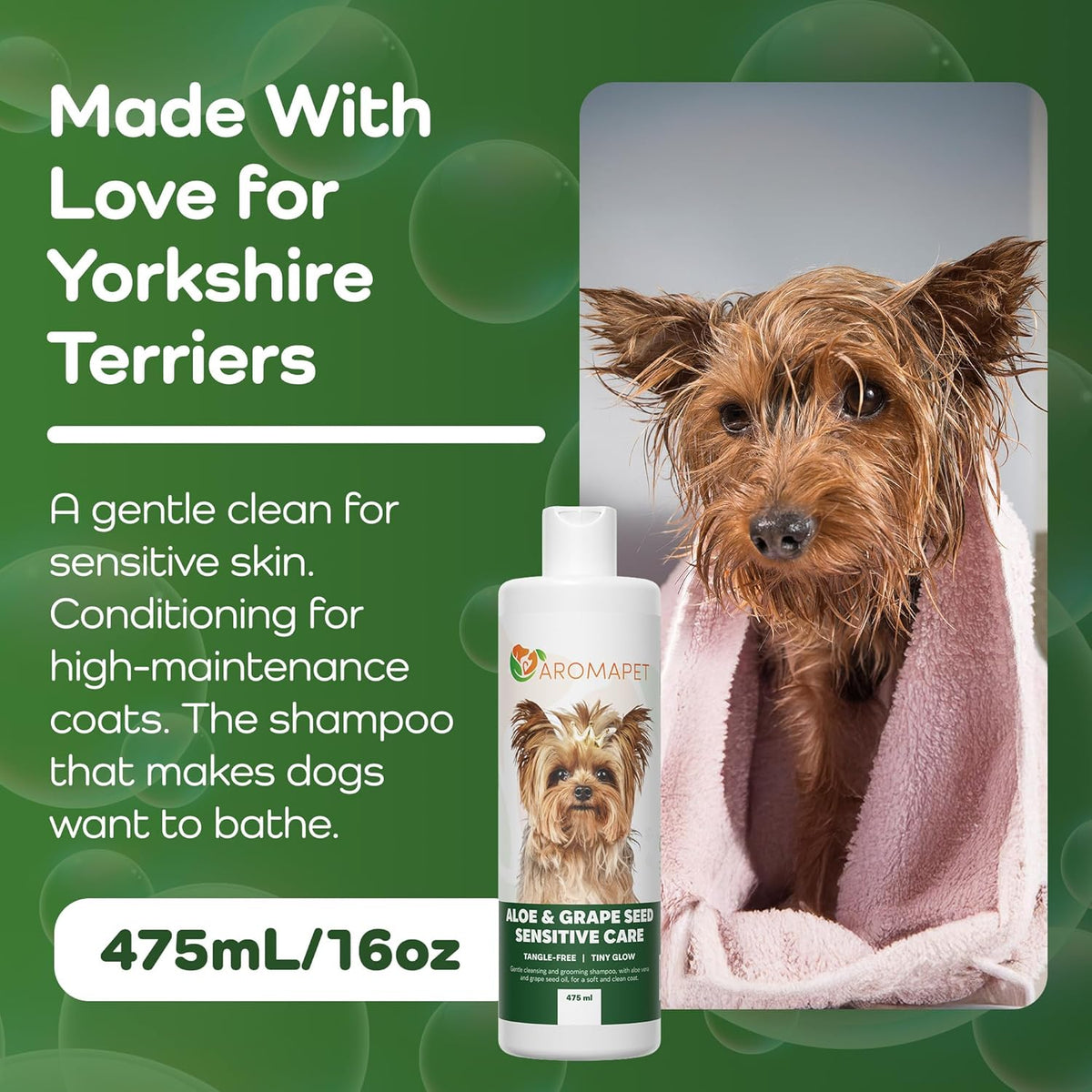 Sensitive Care -Tangle-Free-Silky Shine Softening and detangling Shampoo, Delicate Coat Clean &