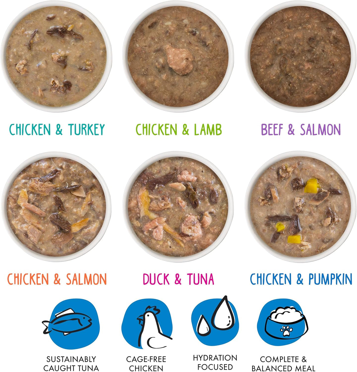 Weruva B.F.F. OMG - Best Feline Friend Oh My Gravy!, Variety Pack, Rainbow Road, Wet Cat Food by