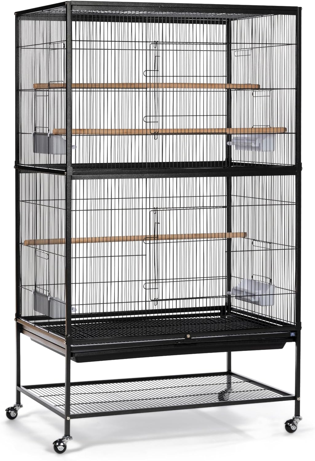 Prevue Pet Products Wrought Iron Flight Cage with Stand F040 Black Bird Cage, 31-Inch by