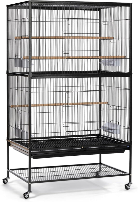 Prevue Pet Products Wrought Iron Flight Cage with Stand F040 Black Bird Cage, 31-Inch by
