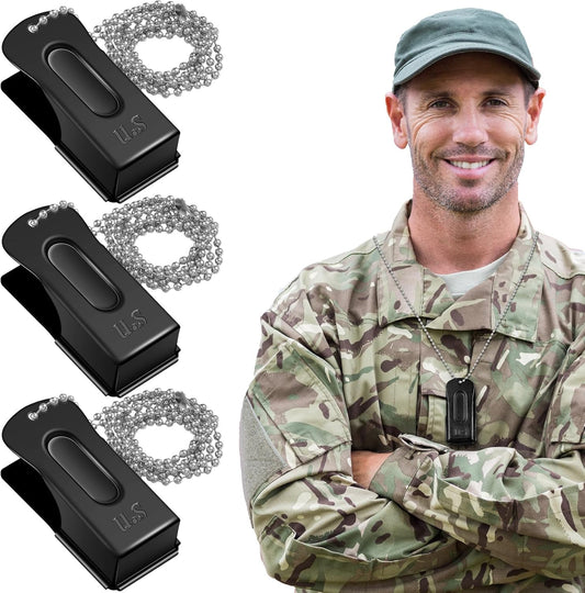 Jenaai 3 Pieces Brass Pet Training Clicker Dog Necklace Signaling Cricket Clicker Training for