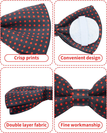 PET SHOW 10 Pack Pet Big Dogs Collar Embellishment Attachment Bow Ties for Medium Large Dogs Collar