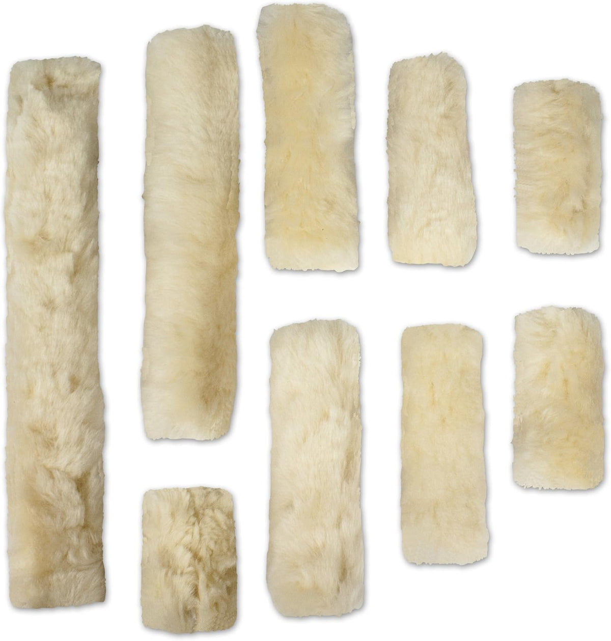 ECP Equine Comfort Products Merino Sheepskin Halter Fleece Set for Horses, 100% Natural Wool, Chafe
