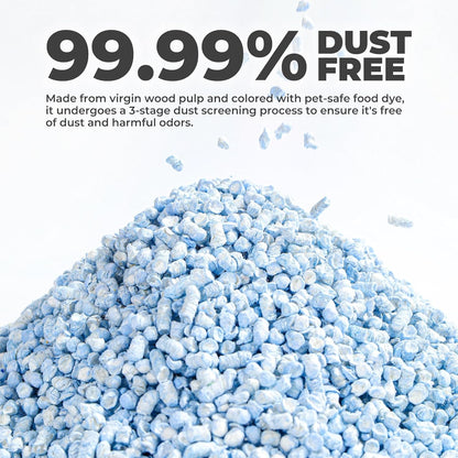 mini&moe Rabbit Bedding Guinea Pig Bedding Paper Pellet Bedding: Odor Control & Moisture Absorbent