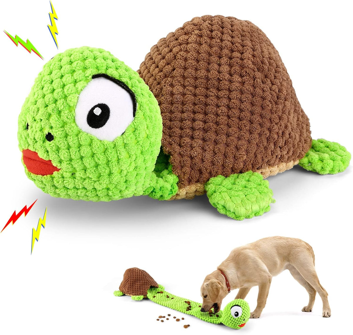 Dog Squeak Toys Dogs Enrichment Treat Dispensing Puzzle Toys Interactive Dog Toys for Large Medium