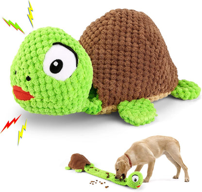 Dog Squeak Toys Dogs Enrichment Treat Dispensing Puzzle Toys Interactive Dog Toys for Large Medium