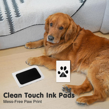 Inkless Paw Print Kit for Dogs,Cats & Babies – Clean Touch Dog Nose & Baby Handprint Kit, Mess-Free
