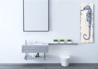 Yihui Arts, Seahorse Hand-Painted Wall Art on Canvas Abstract Artwork Art Wood Stretched Hanging