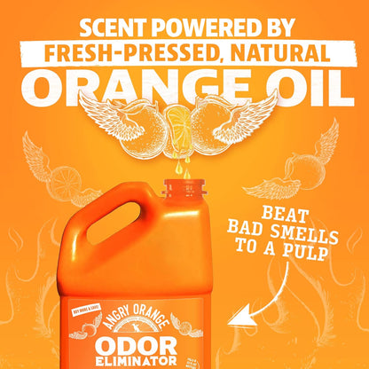 Angry Orange Pet Odor Eliminator for Dog and Cat Urine, Carpet Stains, and Strong Smells – Citrus