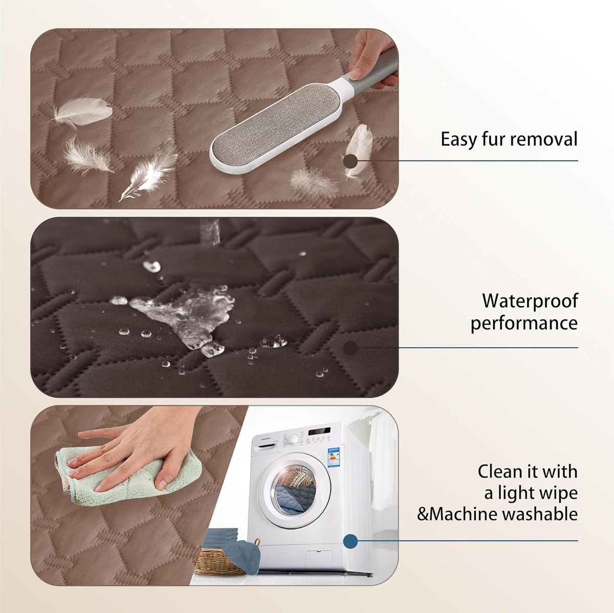 gogobunny 100% Double Sided Waterproof Dog Blanket Soft Pet Bed Cover Reversible Protect Furniture