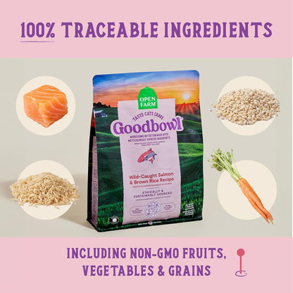 Open Farm Goodbowl, Protein Rich Dry Cat Food Made from Meticulously Sourced Simple Ingredients