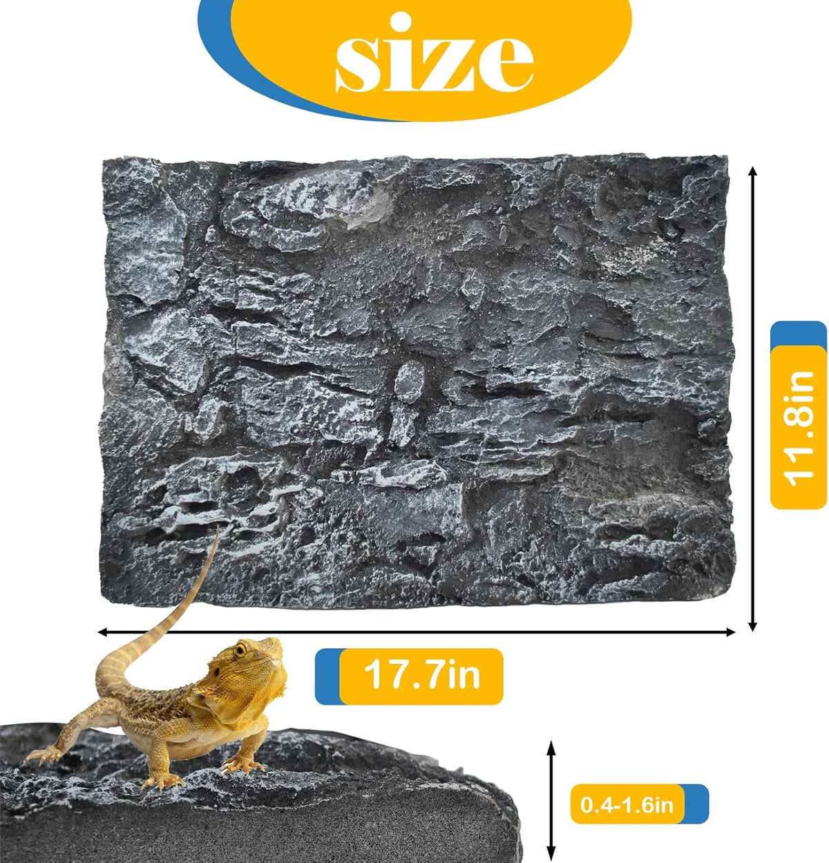 Reptile Tank Background Board Rock Terrarium Cork Background Board 3D Wall Backdrop Aquarium DéCor