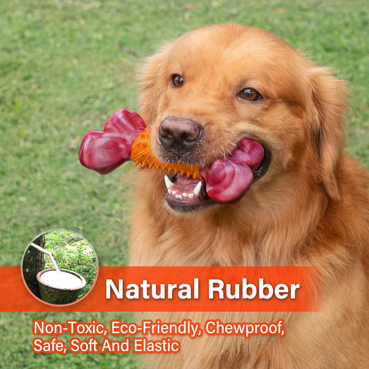 Apasiri Dog Toys for Aggressive Chewers Large Breed 2-Pack: Heavy Duty Chew Toys for Medium Dogs