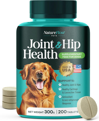 Joint Supplement for Dogs, Power of Nature Made in USA, Unique Formula: Green-Lipped Mussel