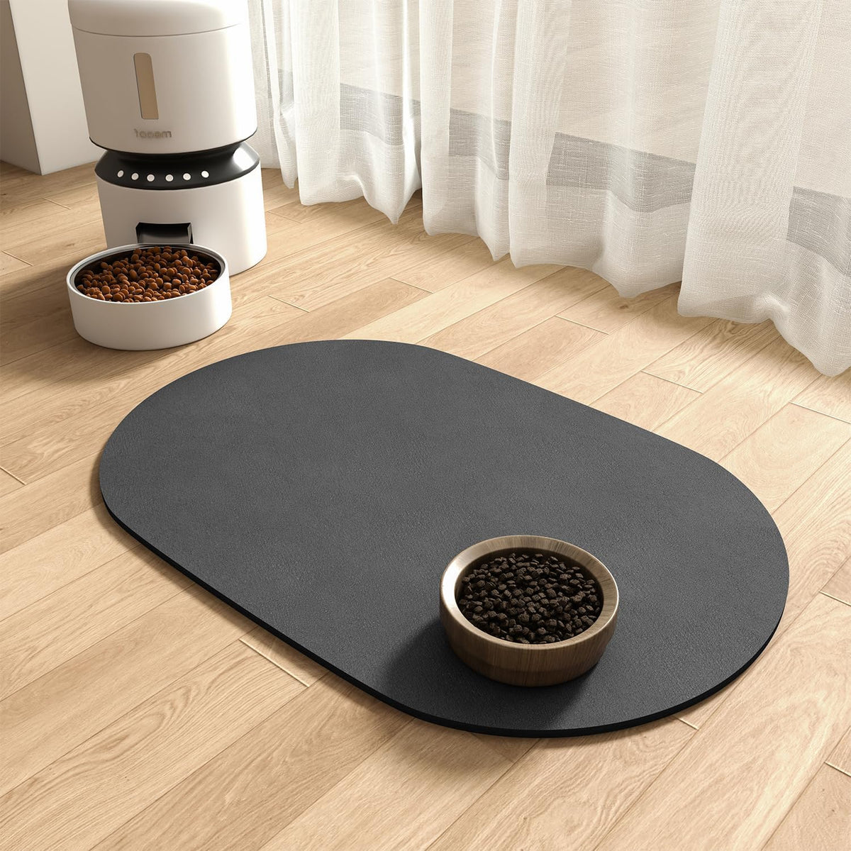 Absorbent Dog Mat for Food & Water Bowl - Quick Dry Pet Feeding Mat, No Stains, Ideal for Messy