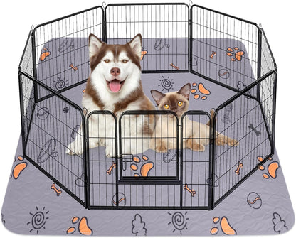 Washable Pee Pads for Dogs, Extra Large 72"x72" Super Absorbent Reusable Training Dog Pads, 100%