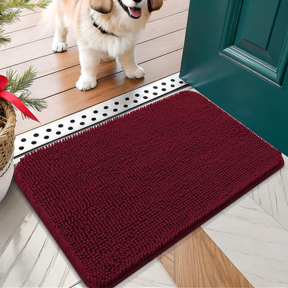 OLANLY Dog Door Mat for Muddy Paws 24x16, Absorbs Moisture and Dirt, Absorbent Non-Slip Washable