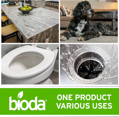 Bioda Multi-Purpose Probiotic Enzyme Cleaner and Deodorizer | Professional Strength | Trash Can