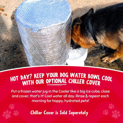 Pet Gravity Water Dispenser: 5 Gallon. for Dogs, Cats, Goats, Small Animals. Quiet, No BPA and Made