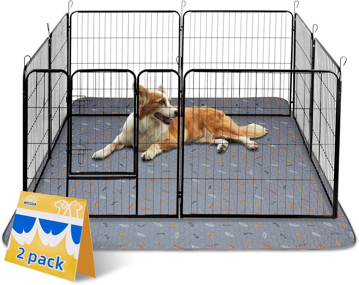 Sunheir Washable Pee Pads for Dogs Extra Large 48" x 60" 2-Pack, Reusable Puppy Pads Pet Training