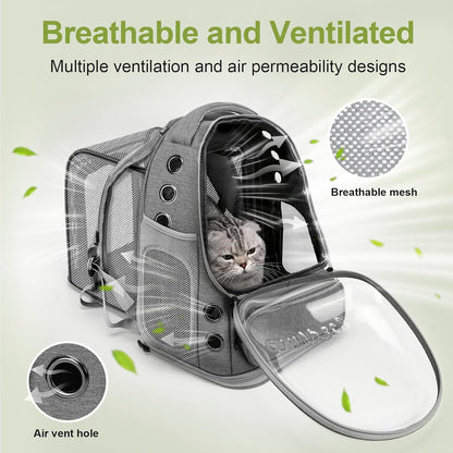 Expandable Cat Backpack,Cat Bubble Backpack Carrier for Carrying Cats, Pets and Small