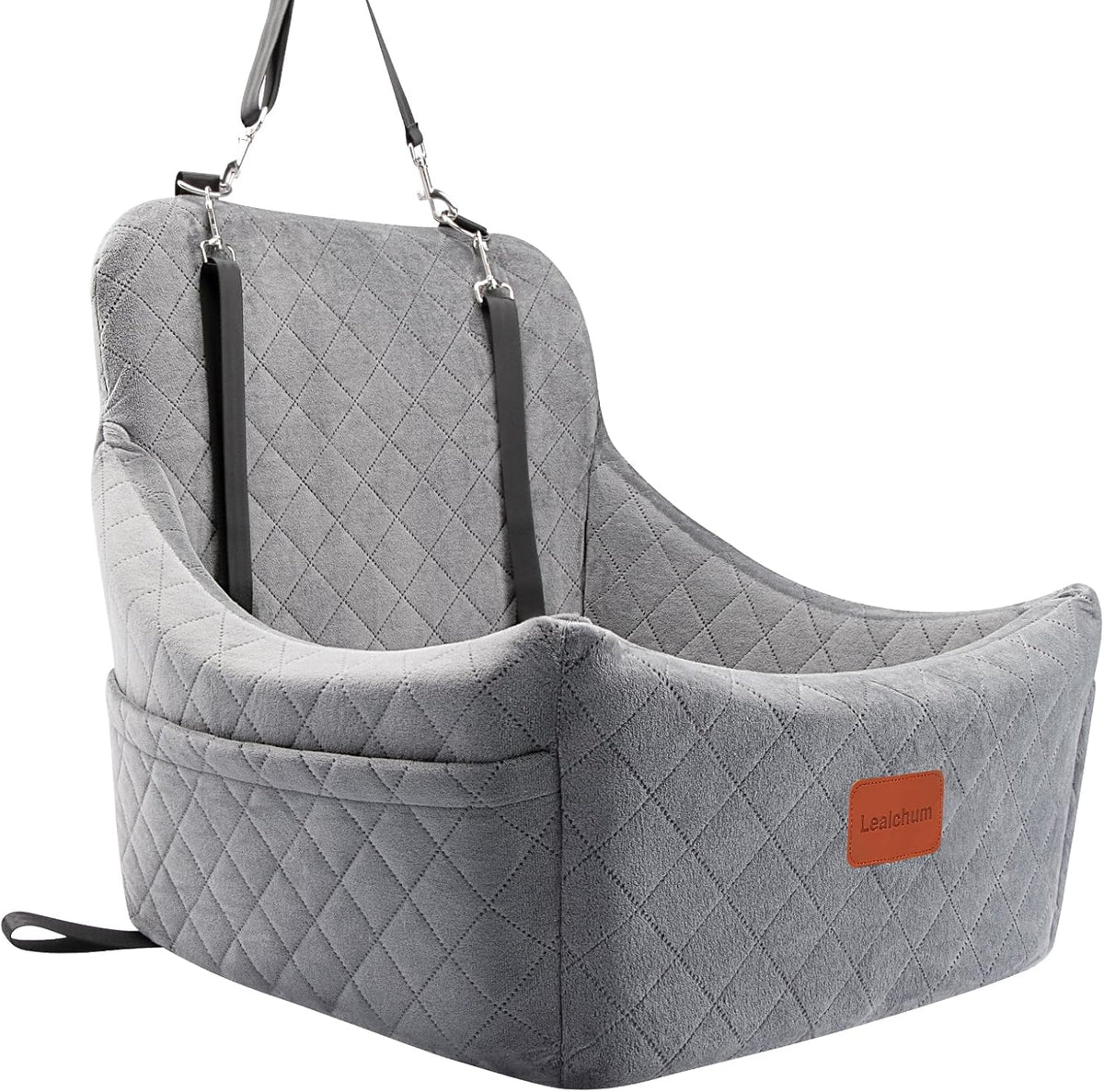 Dog Car Seat for Medium Dogs Up to 35lbs,Fully Detachable and Washable,Easy to Install with