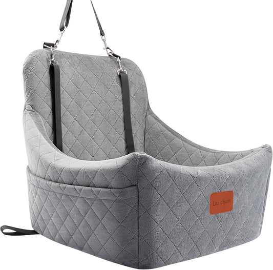 Dog Car Seat for Medium Dogs Up to 35lbs,Fully Detachable and Washable,Easy to Install with