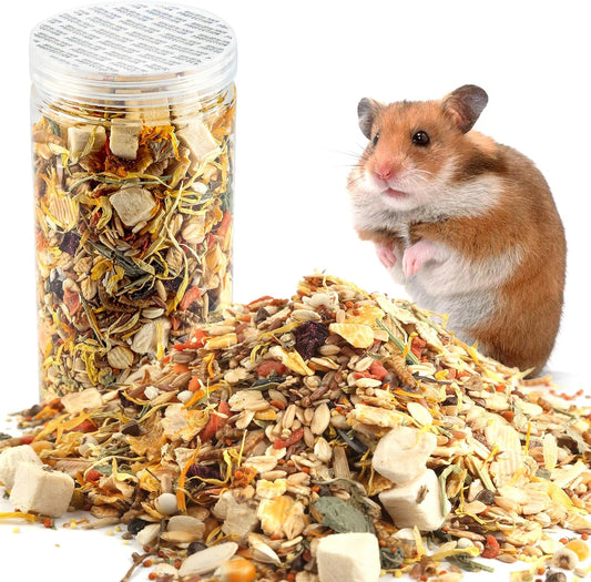 Gourmet Hamster & Gerbil Food, Dry Food for Hamsters-Supports Healthy Digestion and Healthy Teeth