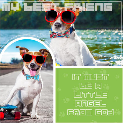 Weewooday 16 Pcs Dog Bow Ties Slide Pet Collar Bows Summer Hawaiian Styles Large Dog Collar