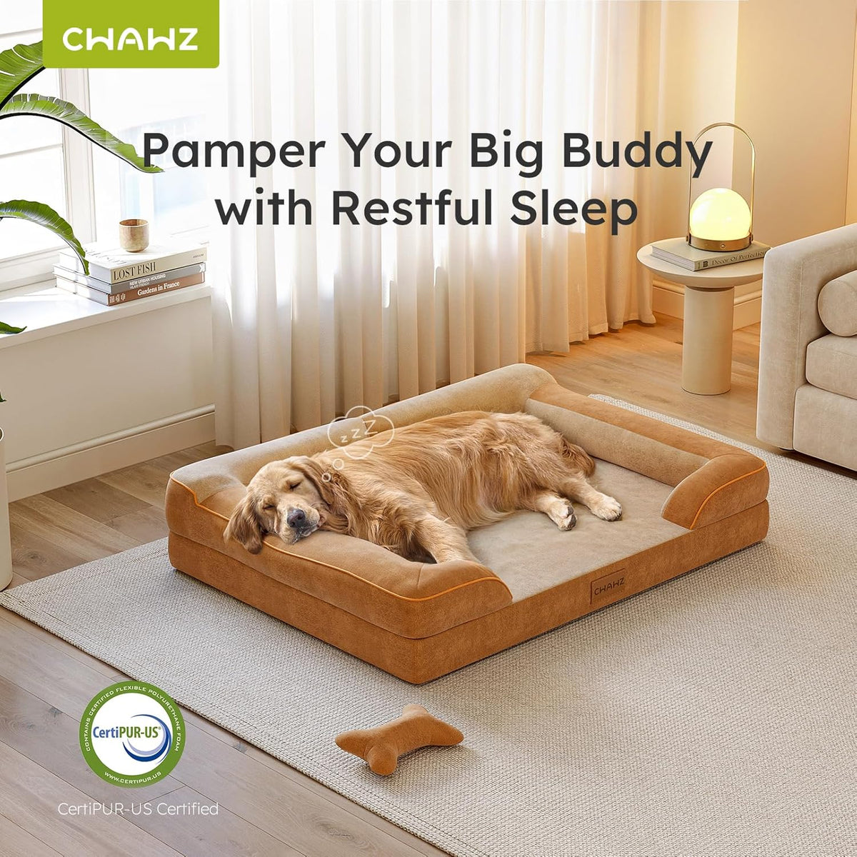 XXL Dog Bed for Extra Large Dogs, Giant Orthopedic Dog Bed with Cooling Gel Memory Foam, Waterproof
