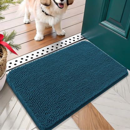 OLANLY Dog Door Mat for Muddy Paws 24x16, Absorbs Moisture and Dirt, Absorbent Non-Slip Washable