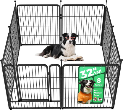 FXW Rollick Unleashed Dog Playpen for Indoor, Yard, RV Camping, 32 inch 8 Panels for Small and