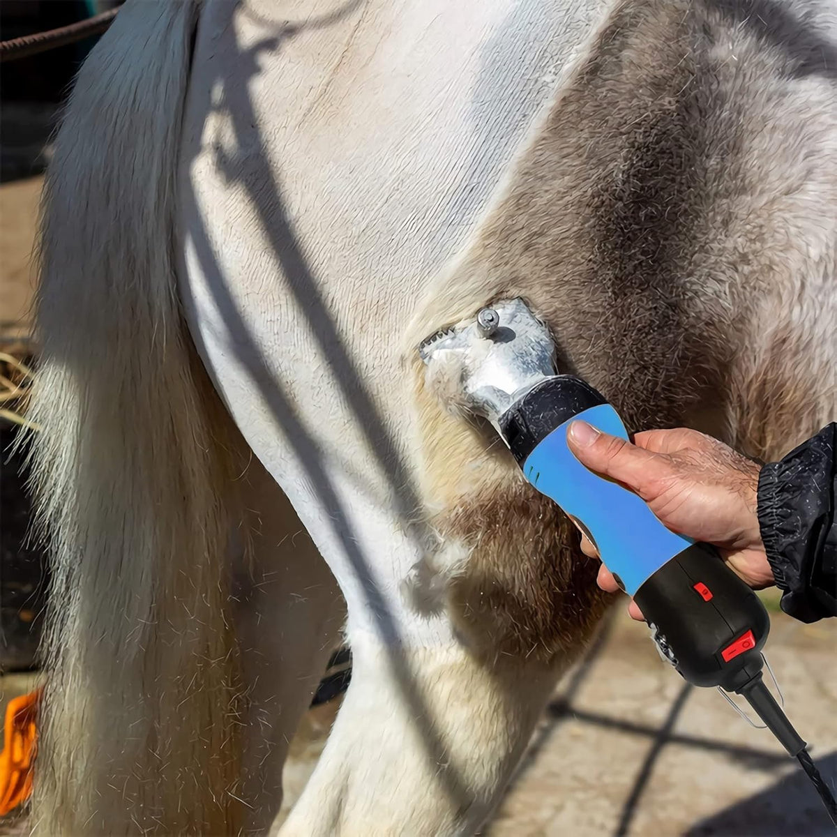 Horse Clippers,550w Electric Horse Grooming Kit,Professional Livestock Clippers, 6 Speeds Heavy