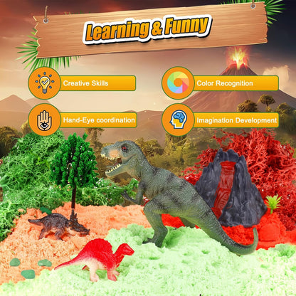 Dinosaur Activities Toys-Dinosaur Terrarium Craft Kits for Boys-Birthday Gifts for Kids Age 4 5 6 7
