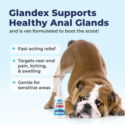 Vetnique Glandex Medicated Dog Butt Wipes or Spray for Dog Scooting - Topical Anti Itch Skin Relief