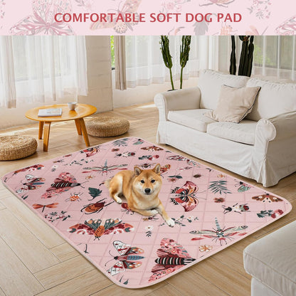 IEUUMLER Washable Pee Pads for Dogs, 1 Pack Insect Pattern Reusable Waterproof Puppy Potty Pads