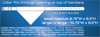 Pets First Collegiate Pet Accessories, Reversible Bandana, Arkansas Razorbacks, Small/Medium