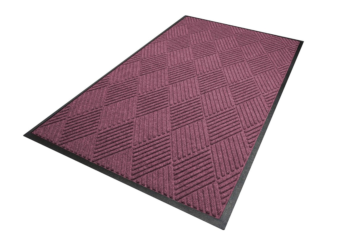 M+A Matting WaterHog Diamond | Commercial-Grade Entrance Mat with Rubber Border – Indoor/Outdoor