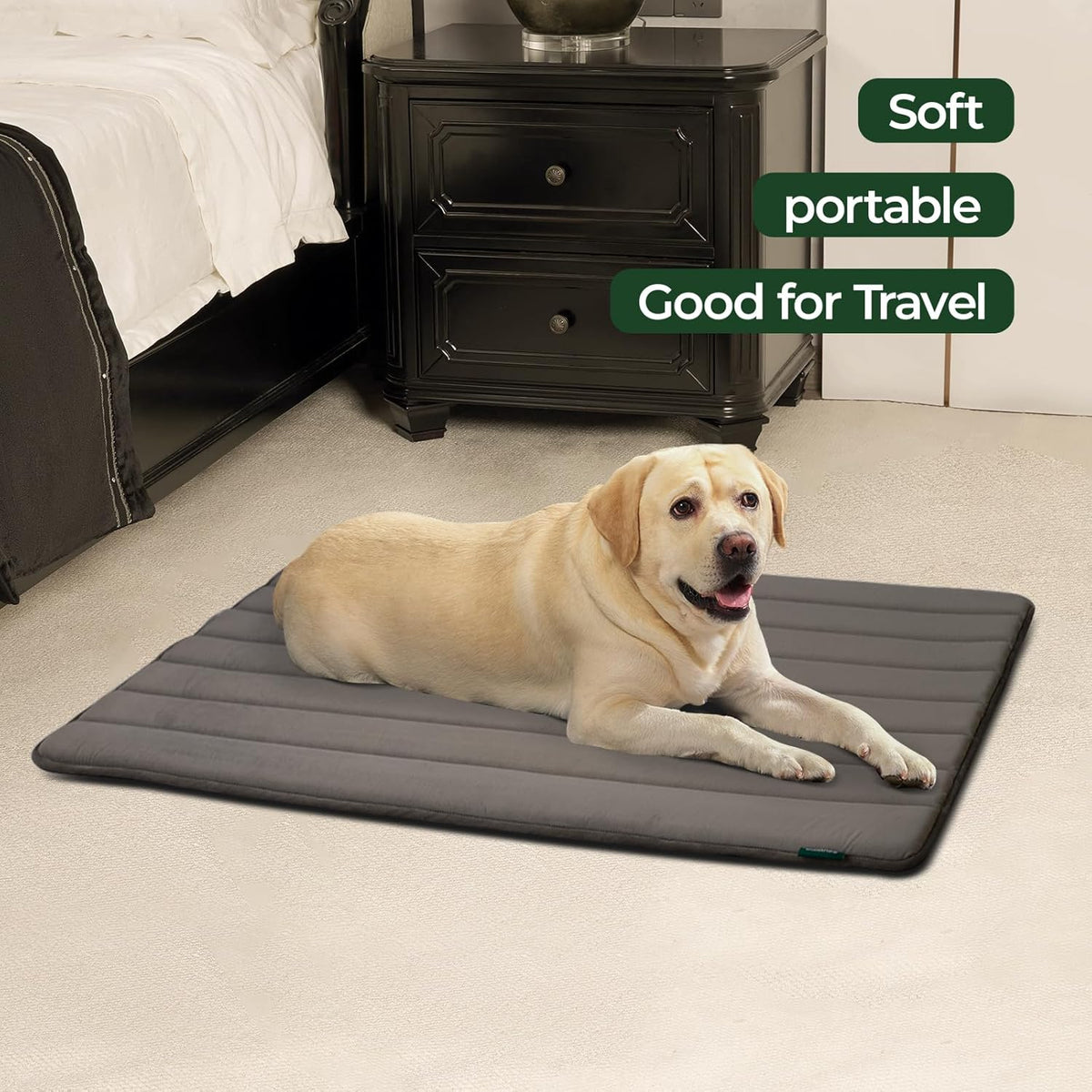 BALANCE Dog Crate Pad, Dog Foam Crate Mat Kennel Pad, Washable Water-Resistant Pet Bed Flat Dogs