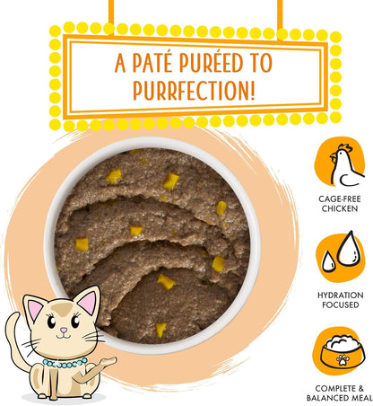 Weruva Wet Cat Food, Who Wants to be a Meowionaire with Chicken and Pumpkin Pate, 3oz Can, Pack of