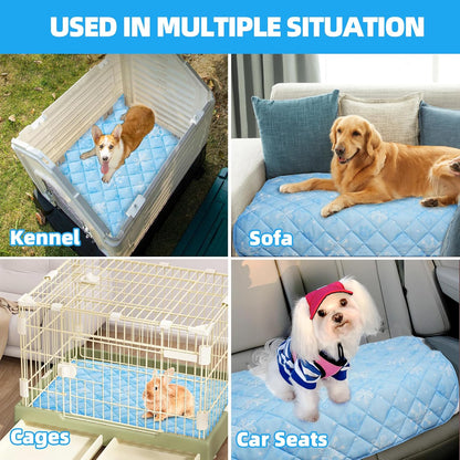 Homimp Dog Cooling Mat,27.5" x 38.5" Thicken Self-Cooling Mat for Dog Large,Internal Waterproof&