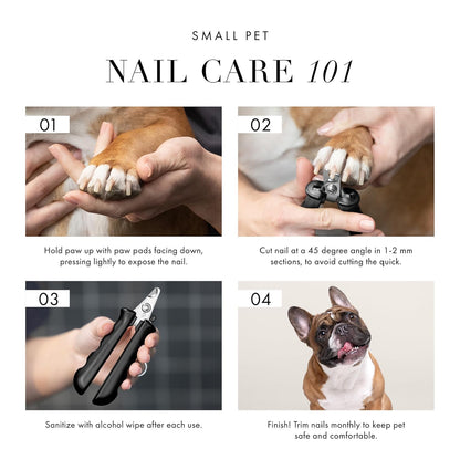 Tweezerman Small Nail Clippers for Dogs & Cats, Manual Professional Dog & Cat Nail Trimmer with