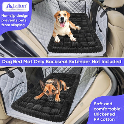 Dog Car Bed Mat, Non-Slip Backseat Extender Pet Blanket, Plaid Dog Bed for SUVs, Sedans & Trucks