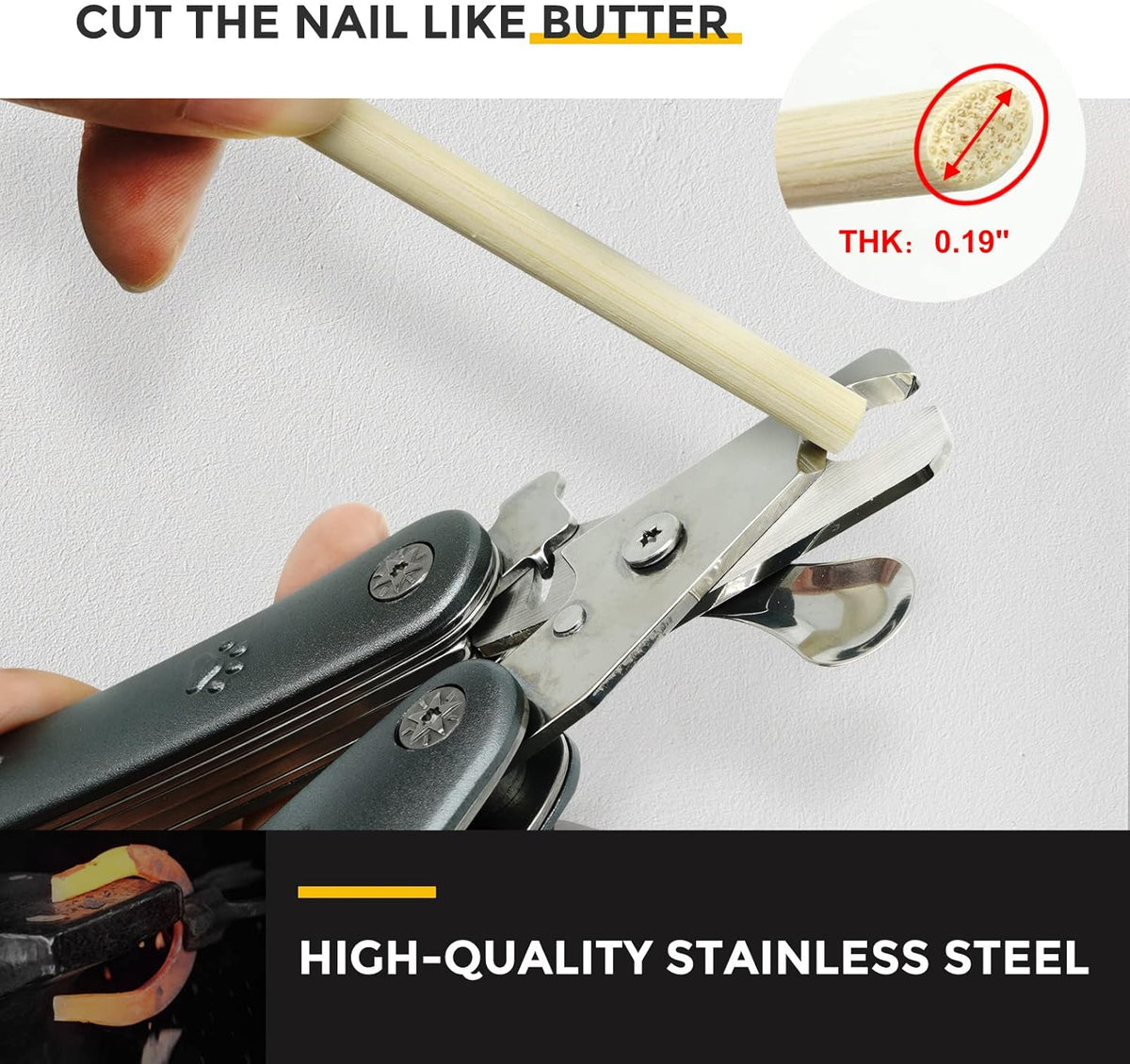 【2025 Quiet Design】 Dog Nail Clippers for Sensitive Dogs, Sharp Smoothest Nail Clippers for Large