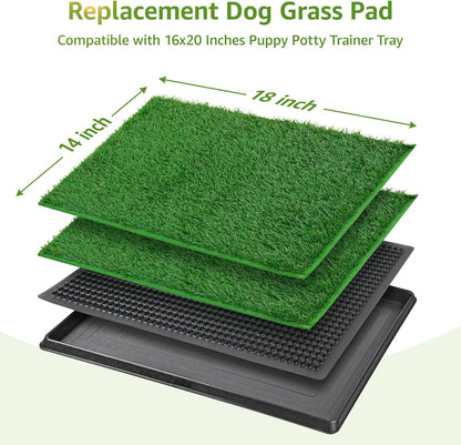 LOOBANI Dog Grass Pee Pads, Artificial Dog Grass Pads for Potty Tray, Fake Grass for Dogs to Pee