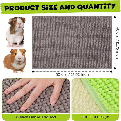 Barydat 8 Pcs Guinea Pig Cage Liner for Guinea Pig Cage Bedding Reusable Rabbit Mat Pad Washable