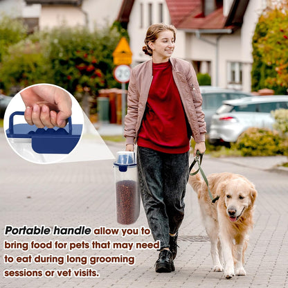 TBMax Large Cat Food Storage Container, Portable Dog Food Container with Upgraded Large Spout and