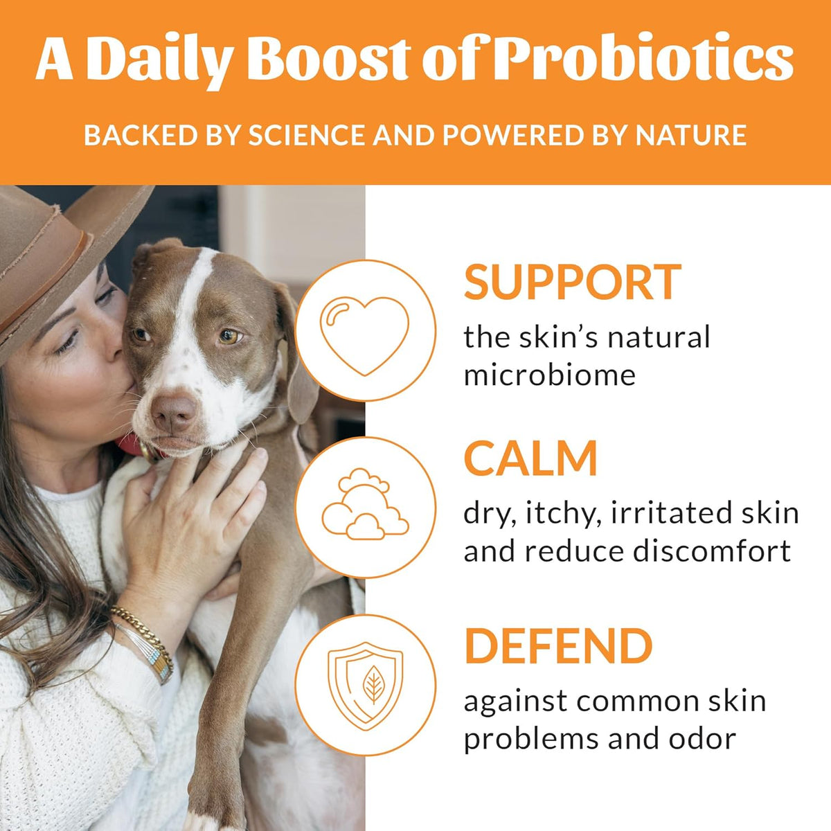 Skout's Honor Probiotic Pet Deodorizer Spray- Hydrating Daily-Use with Avocado Oil & Omega-3s