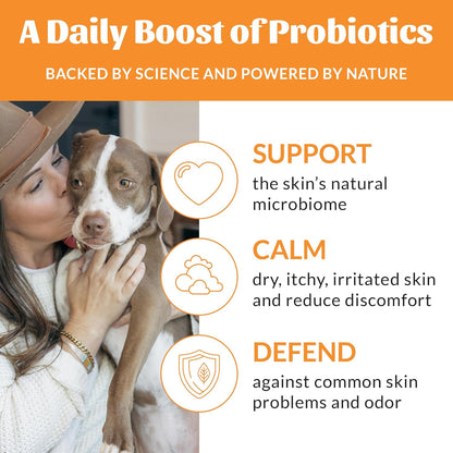 Skout's Honor Probiotic Pet Deodorizer Spray- Hydrating Daily-Use with Avocado Oil & Omega-3s