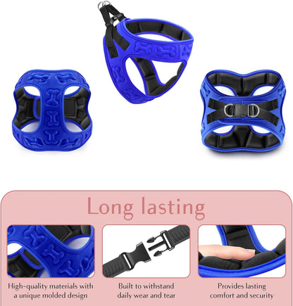 Comfort Fit Dog Harness Soft Padded No Pull Harness with Adjustable Buckles for Small Medium Large